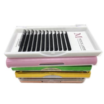 China Wholesale Natural Classic Long Lash Extensions Individual Eyelash Extension Whips Tray for sale