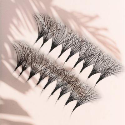 China Natural Russian Long Rod Mink Lash Extensions Loose Fans Short Fake Fans 3d 4d 5d Meecil Volume Premade for sale