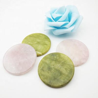 China Meecil Wholesale 5*0.4cm Soft LAVA BEST BEAUTY JADE STONE TOOLFOR YOUR EYELASH Glue Jade Stone Eyelash Holder For Eyelash Extension for sale