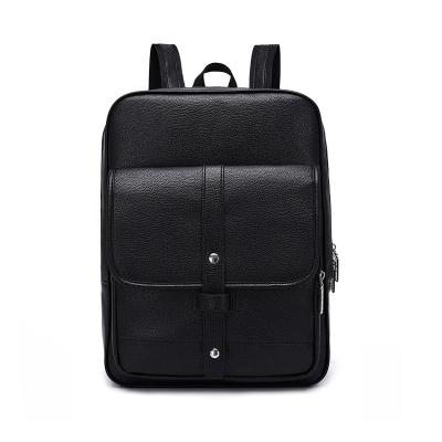 China Waterproof Youth Fashion England Urban Styles Shoulder PU Travel Rucksack Bag School Laptop Soft Daily Unisex Leather University Backpack for sale