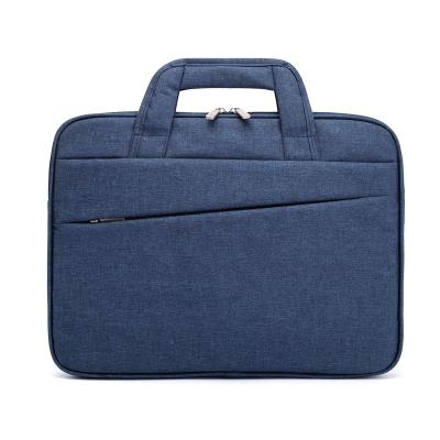 China Custom Made Shockproof Polyester Document Conference Business Work Desk 15.6 Inch Briefcase Bag Laptop Packing Men With Front Pocket for sale