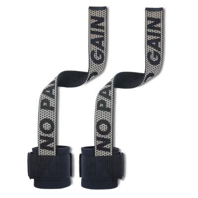 China Custom Logo Wear Resistant Gym Weightlifting Wrist Straps Wrist Protection Bodybuilding Training for sale