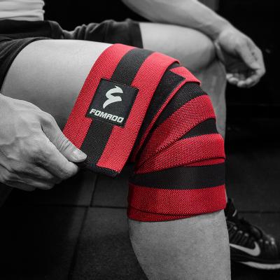 China High Quality Wear Resistant Adjustable Comfort Elastic Knee Bandage Cross Fit Wrapping for sale