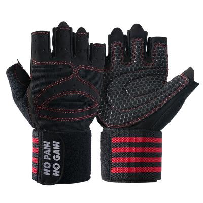 China Custom Logo OEM Sports Fitness Weightlifting Gym Weightlifting Gym Anti-Slip Finger Motion Unisex Unisex for sale