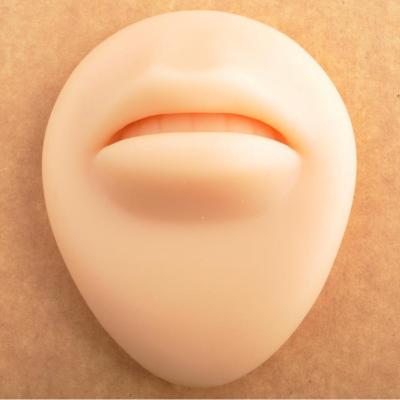 China Cute High Quality Silicone Artificial Lip Silicone Body Display Model For Piercing Jewelry Supply for sale