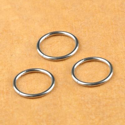 China Vintage Ring Jewelry ASTM F136 Titanic Hinged Segments Open Circle Ring Ear Ring Body Piercing Jewelry for sale