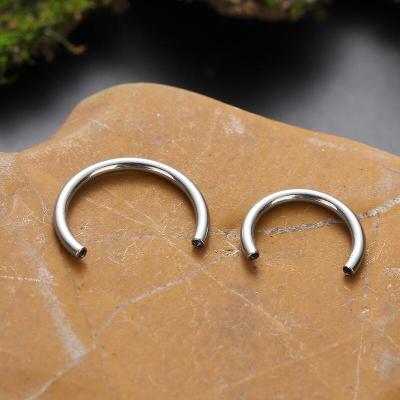 China Cute Circular Bars Piercing ASTM F136 Titanium Internally Thread Length 8-12mm Diameter 14G 16G Body Piercing Jewelry for sale