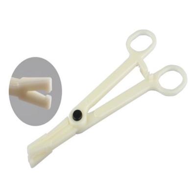 China Punk Safe Piercing Tools Pennington Disposable Slotted Forceps for sale