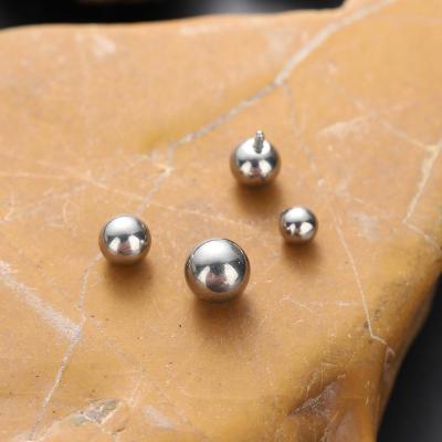 China Diameter 14G 16G Length 5-40mm Titanium Body Cute Ball Jewelry ASTM F136 Thread Internally Piercing Jewelry for sale