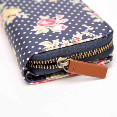 China Waterproof Smart Wallets For Women Phone Bag Card Holders 3 Layers Wallet Bag Fashionable Cute Zipper Ladies Portable Purses for sale