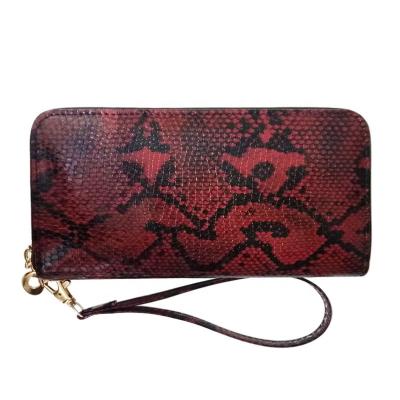 China 2020 Fashion Lady PU Leather Card Holder Money Bag Coin Purse Wallet Wholesale Waterproof Snakeskin Wallets for sale