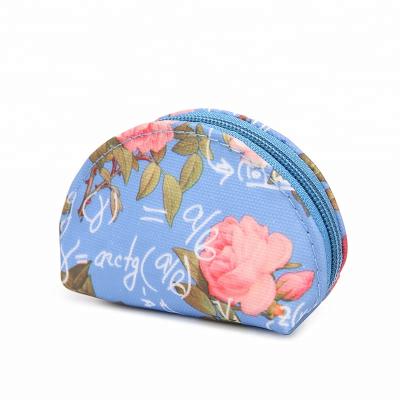 China New Design China Factory Vintage Wholesale High Quality Custom Fashion Floral Travel Pouch Digital Printed Zipper Makeup Cosmetic Bag for sale