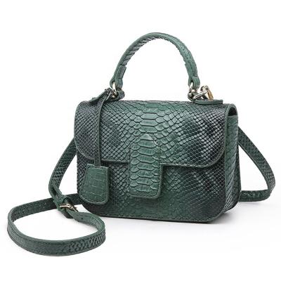 China Fashion Crocodile Pattern Women's Bag Cross - Body PU Mini Shoulder Bag Messenger Bags Leather Chain Purses and Handbags OE for sale