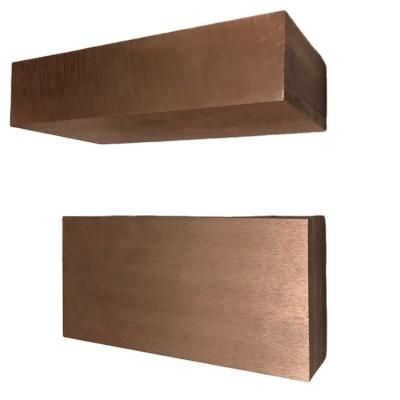 China T2 c1100 industrial hot sale red copper square bar medium thick pure copper plate for sale