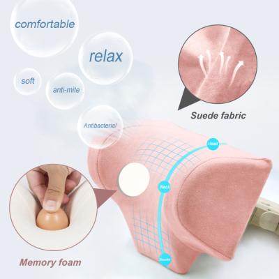 China New Design Anti-bacteria Hot Sale Car Seat Pillow Headrest Neck Support Memory Foam Pillow For Traveling for sale