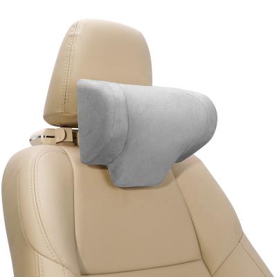 China Anti-bacteria Car Seat Rest Pillow Headrest Memory Foam Car Neck Support Pillow with Phone Holder and Storage Hook for sale