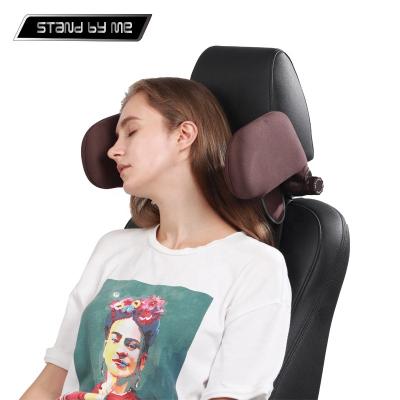 China Adjustable Decorative Neck Pillow 180 Degree Custom Memory Foam Bed Wagon Headrest Pillow Car Accessories for sale