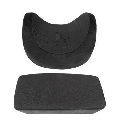 China Wholesale New Design Breathable and Comfortable Car Seat Memory Foam Lumbar Support Cushion Back Pain Relieve Headrest Support Neck Pillow for Sleep for sale