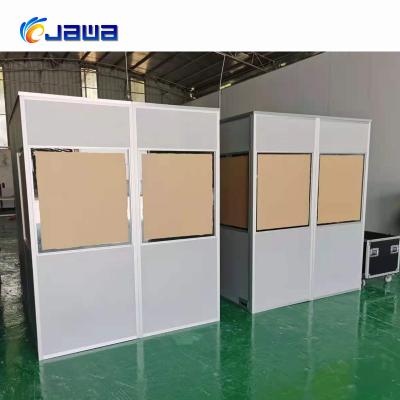 China Simultaneous Translation Whisper Cube Soundproof Interpretation Booth For Audio Translation Conference for sale