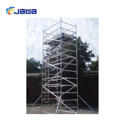 China Lightweight Aluminum Double Width Mobile Scaffolding With Steps Aluminum Scaffold Beam for sale