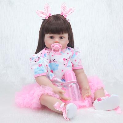 China Wholesale Realistic Cartoon Toy Lifereborn Baby 58cm - Stylish Doll Silicone Long Hair Girl Birthday Gift Toy For Kid Doll for sale