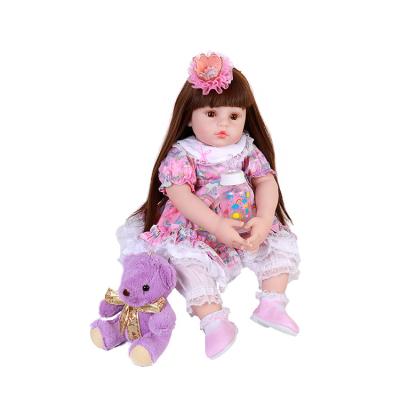 China Hot Sale 58cm Toy Lifereborn Cartoon Doll Realistic Silicone Reborn Baby Loli Gir For Gifts To Little Baby Surprise As Kids Play Doll for sale