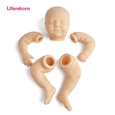 China 19 Inch Real 19 Inch Full Silicone Vinyl Soft Cute Baby Head Toy Lifereborn Reborn Baby Sleeping Kit for sale