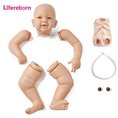 China White Unpainted Doll Kits De Seguridad Reborn Toy Lifereborn Realistic Soft Vinyl Soft Silicone DIY Parts for sale