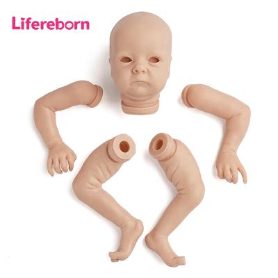 China White Unfinished Bebe Doll Toy Lifereborn Realistic Reborn Baby Cartoon Ink Unpainted Vinyl Parts Kits for sale