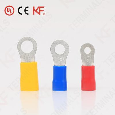 China Insulated Copper Nylon RV5.5-3.5 With Insulation Handle Cooper O Ring Tongues Terminals Electric Round Terminal for sale