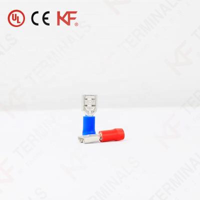 China PVC Yellow Blue Red Tab Spade Male Female Lugs Vinyl Insulated Brass/PVC MDD for sale