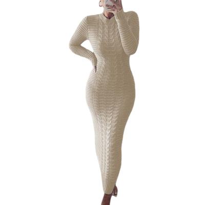 China Viable Women's Clothing 2021 Elegant Women's Dresses Drop Sweater Dress Maxis for sale