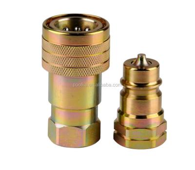 China Steel ; brass; ISO7241-1-A (ISO-A) stainless steel hydraulic quick couplings for sale