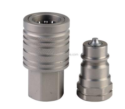 China Znic Chromate-plating Steel KIS PP Push And Pull Type Hydraulic Quick Coupling for sale