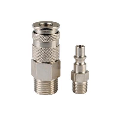 China Nickel Plated Air Quick Male Female Brass Steel/Brass Quick Coupler for sale