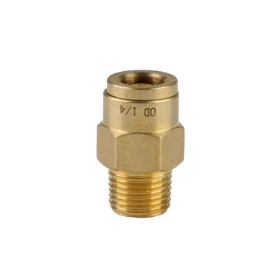 China Copper Male Threaded Pipe Quick Connect Recessing Air Fittings for sale