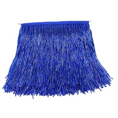 China Trimming 20cm Decorative Colorful Crystal Beaded Tassels Handmade Tassel Fringes For Stage Clothing Home Curtain for sale