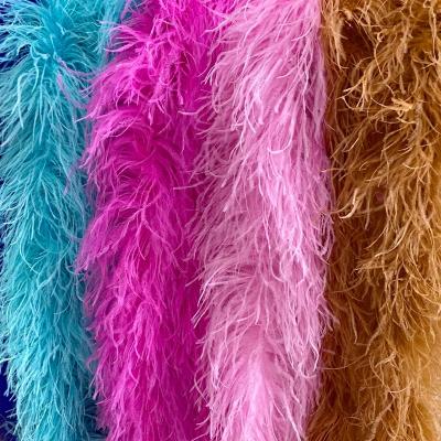 China 2021 fashion handmade hot selling artificial feather boa feather boa wedding decor ostrich feathers for sale for sale