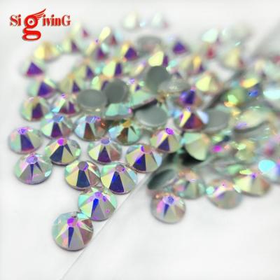 China 8+8 Facets 16 Cut 16 Facets AB Difficulty Rhinestone Crystal Hot Stones For Clothing Decoration for sale