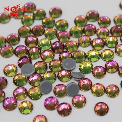 China The same SS16 SS20 factory direct ab Hotfix glass cut rhinestones for wedding dress garment accessories for sale