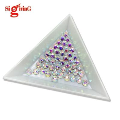 China 8+8 cut facets 16 best 2088 cut brilliant 8+8 crystal ab SS20 flat back glue on dance dress hotfix rhinestones no for sale