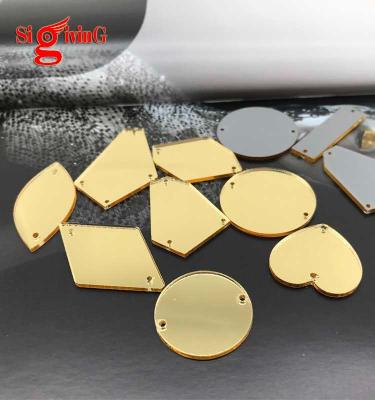 China Cut Edge Plus Pointed Wholesale Rhinestone Flat Back Acrylic Beads Sew Flat Back On Mirror For Dance Dress Clothing Accessories Te koop