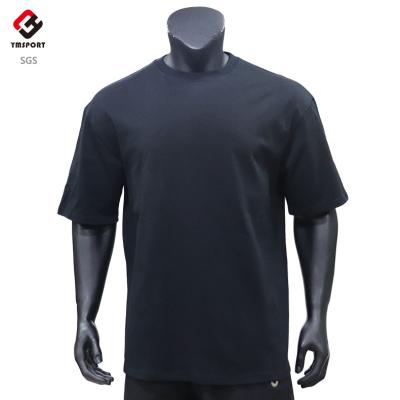 China Wholesale Anti Shrink Mens Camisas 100% Cotton Blank T-shirt Printing Logo Printed Black Tee Shirts Custom Running Top Plain High Quality for sale