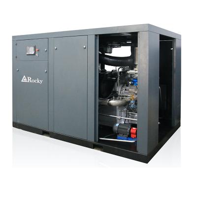 China Lubricated Dry Screw Air Compressor 45-315 KW Silent Medical Dry Oil Free Compressor / Industrial Air Compressor Oilless Mute for sale