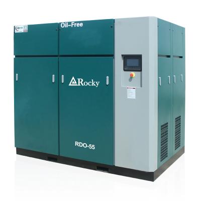 China Factory Sale 8 Bar 55kw 75hp Dry Oil Free Permanent Magnetic Variable Speed ​​Oilless Rotary Screw Air-Compressor for sale