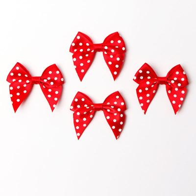 China Cute Hair Accessories New Fashion Satin Ribbon Bow Lovely Appliques DIY Craft Wedding Christmas Ornament Gift Bows for sale