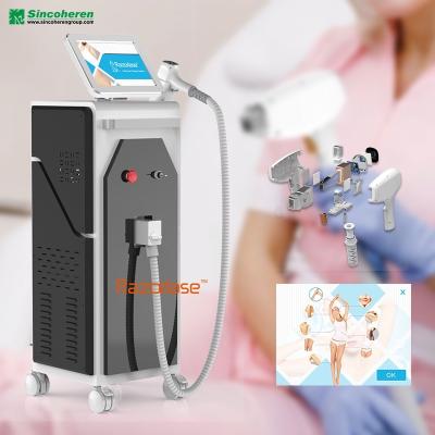 China Skin tightening 3 wavelength diode hair removal dioda hair removal diode laser 2000w machine for sale