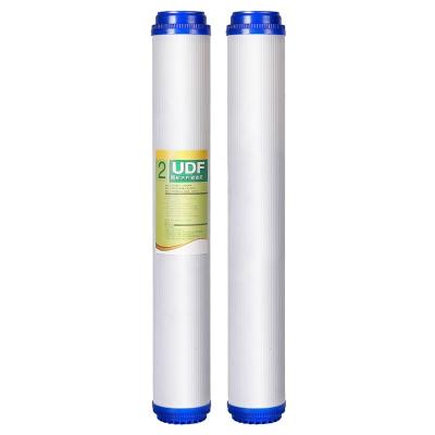 China Hotel MSQ 20inch Household UDF Ro Carbon Filter Activated Carbon Block Filter Cartridge For Water Treatment for sale