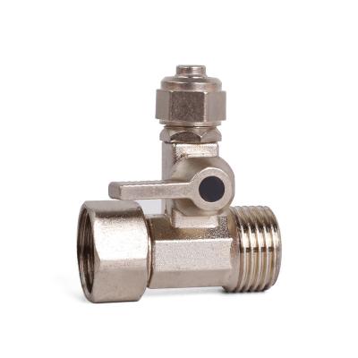 China Water Filter System MSQ 3' Three Way Small Mini Ball Valve Zinc alloy Water Purifier Accessories Connector Water Purification Ball Valve for sale