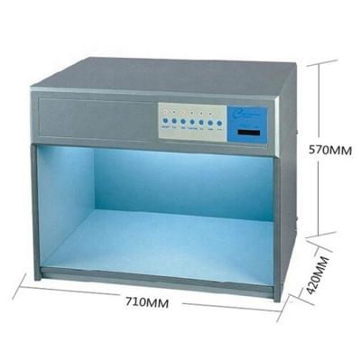 China Color Matching Fabric Inspection Lab D65 LED Video Contrast Color Light Box 71*42*57CM for sale